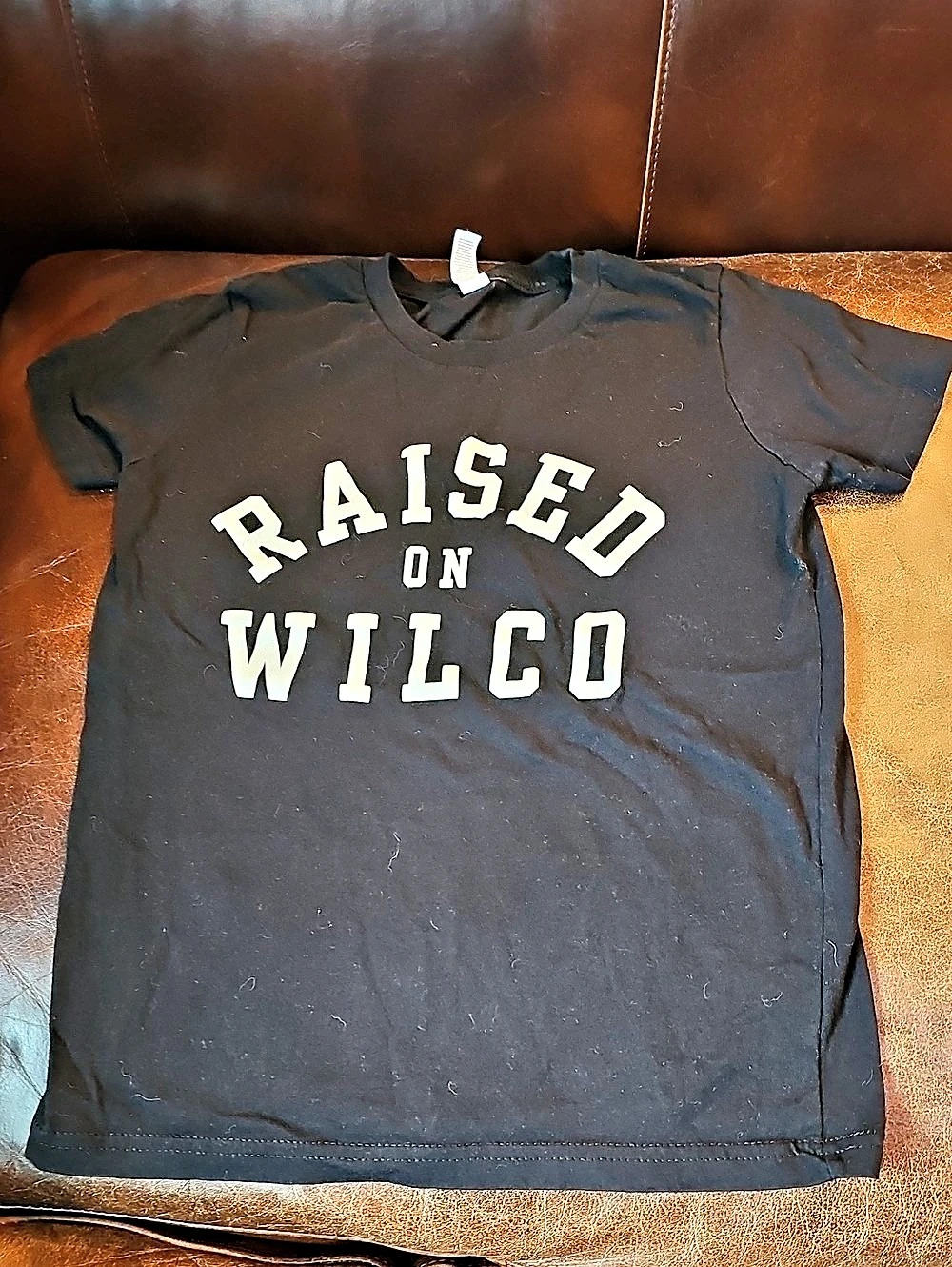 Bella Canvas Raised On Wilco Graphic Tee Boys Youth Small Black